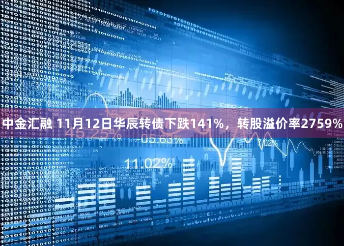 中金汇融 11月12日华辰转债下跌141%，转股溢价率2759%
